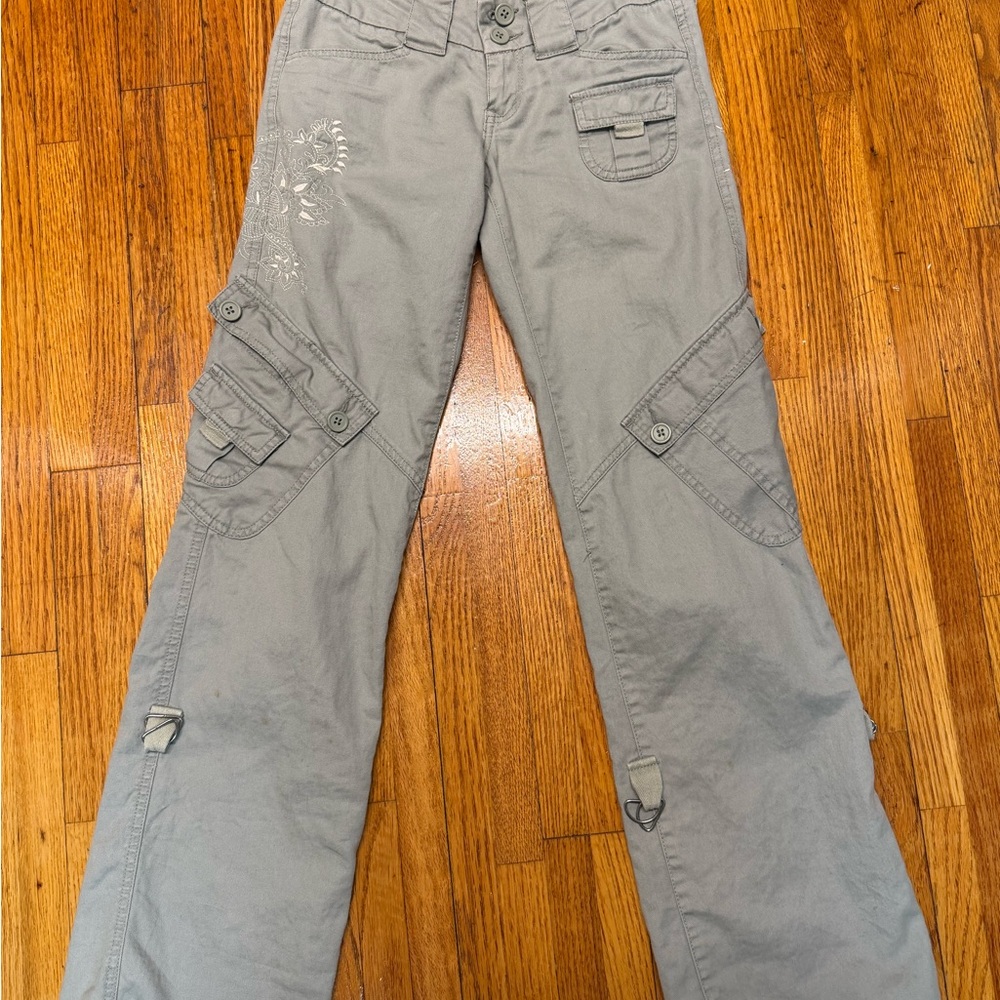 dELiA*s Light Gray Cargo Women Jeans